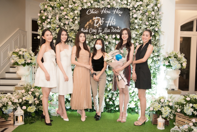 Dàn hậu đình đám tụ họp chia tay Đỗ Hà trước ngày lên đường đi thi Miss World 2021 - Ảnh 7
